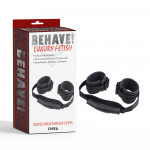 Фиксаторы для рук Chisa Behave! Ignite Your Fantasy Cuffs с держателем, черные