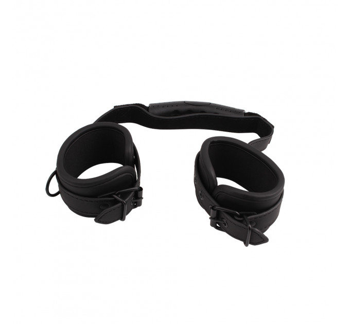 Фиксаторы для рук Chisa Behave! Ignite Your Fantasy Cuffs с держателем, черные