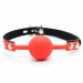Кляп силиконовый с замком Silicone Ball Gag, красный