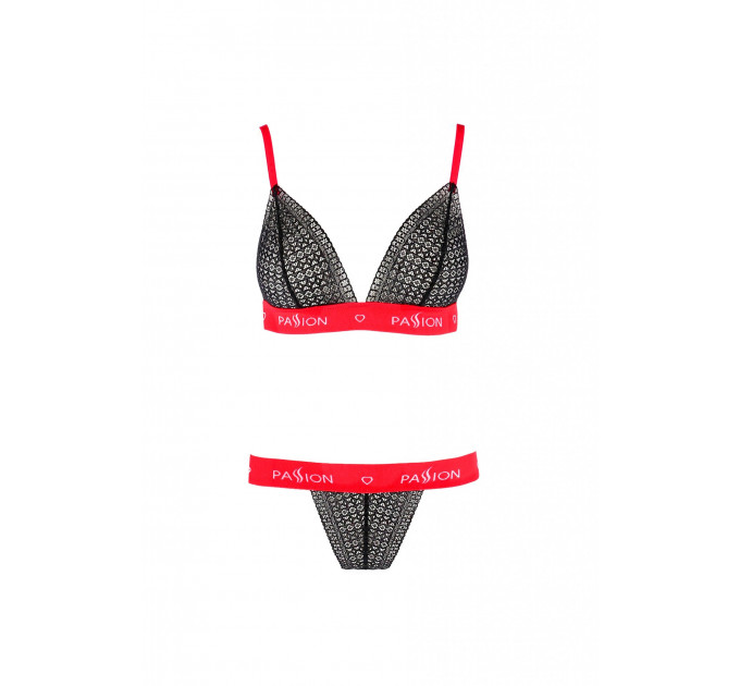 Комплект белья GLAMISS SET black/red S/M - Passion