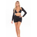 Комплект KNOCKOUT 2PC PLAYSUIT SET BLACK, OS