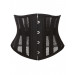 Корсет из сетки Star Night Steel Bones Grid Corsets с крючками и шнуровкой, черный, M (без коробки)