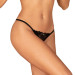Кружевные стринги с открытым доступом Serafia Obsessive, черные, XS/S