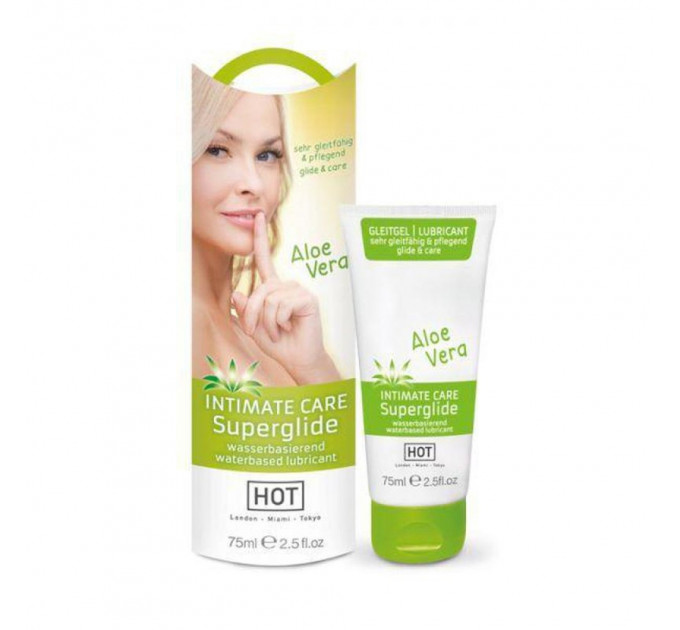Лубрикант HOT Intimate care superglide aloe vera, 75 мл