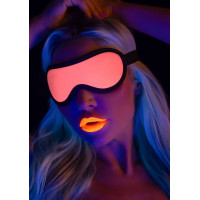 Маска на очі, що світиться у темряві Taboom Blindfold рожево-чорна