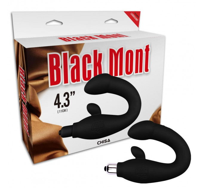 Масажер простати Chisa Black Mont P-Spot Perineum Massager, 14 х 3,5 см