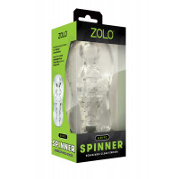 Мастурбатор прозорий ZOLO GRIPZ SPINNER