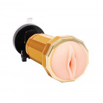 Мастурбатор Вагина в колбе на присоске Zolo Vibrating Personal Trainer, с вибрацией
