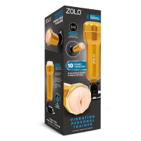 Мастурбатор Вагина в колбе на присоске Zolo Vibrating Personal Trainer, с вибрацией