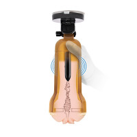 Мастурбатор Вагина в колбе на присоске Zolo Vibrating Personal Trainer, с вибрацией