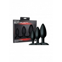 Набор анальных пробок Nexus Butt Plug Trio, 3 шт, черный