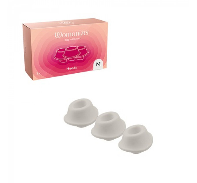 Змінні насадки на Womanizer Premium та Classic сірі, розмір М