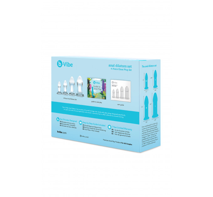 Набор стеклянных анальных расширителей b-Vibe ANAL DILATORS SET