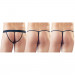 Набір трусів Men Strings pack of 3, black, S-L