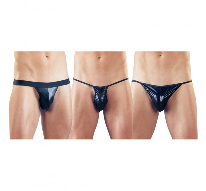 Набір трусів Men Strings pack of 3, black, S-L