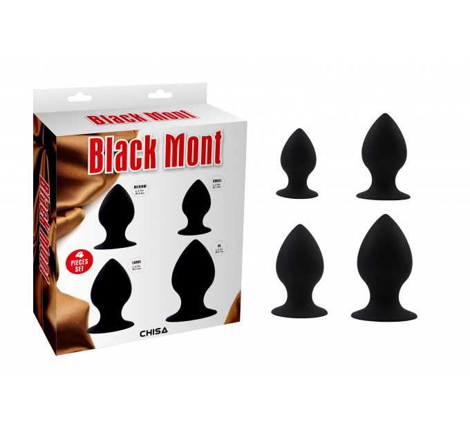 Набор анальных пробок Chisa Black Mont Fullness Anal Stuffer Set