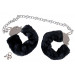 Наручники Bigger Furry Handcuffs, 6 - 12 см, черные