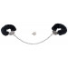 Наручники Bigger Furry Handcuffs, 6 - 12 см, черные