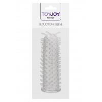 Насадка на пеніс із шипиками Toy Joy Seduction Sleeve Clear, прозорий