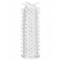 Насадка на пеніс із шипиками Toy Joy Seduction Sleeve Clear, прозорий