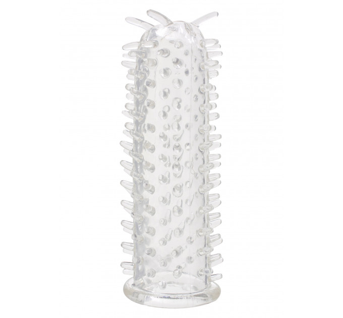 Насадка на пенис с шипиками Toy Joy Seduction Sleeve Clear, прозрачный