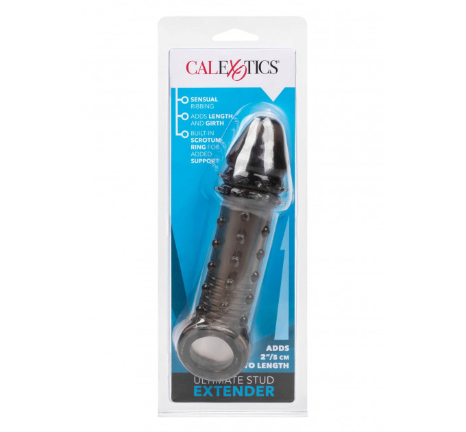 Насадка на пеніс, що подовжує +5 см Ultimate Stud Extender рельєфна
