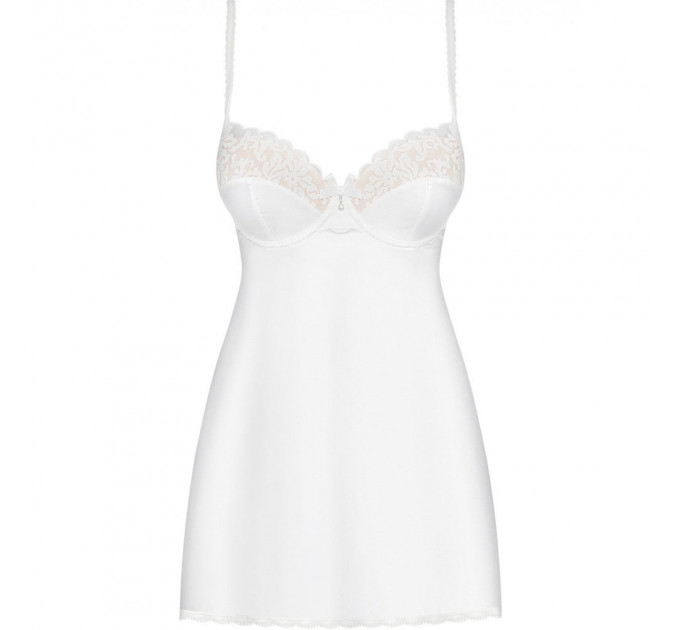 Пеньюар Obsessive 871-CHE-2 white Chemise L / XL
