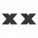 Пестиси у вигляді хрестів Bijoux Indiscrets, чорні