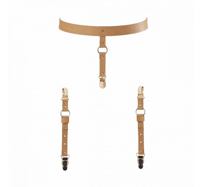Подтяжки Bijoux Indiscrets MAZE - Suspender Belt for Underwear and Stockings Braun O\S