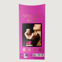 Пов'язка із сатину на очі Adrien Lastic Satin Sash чорно-рожева