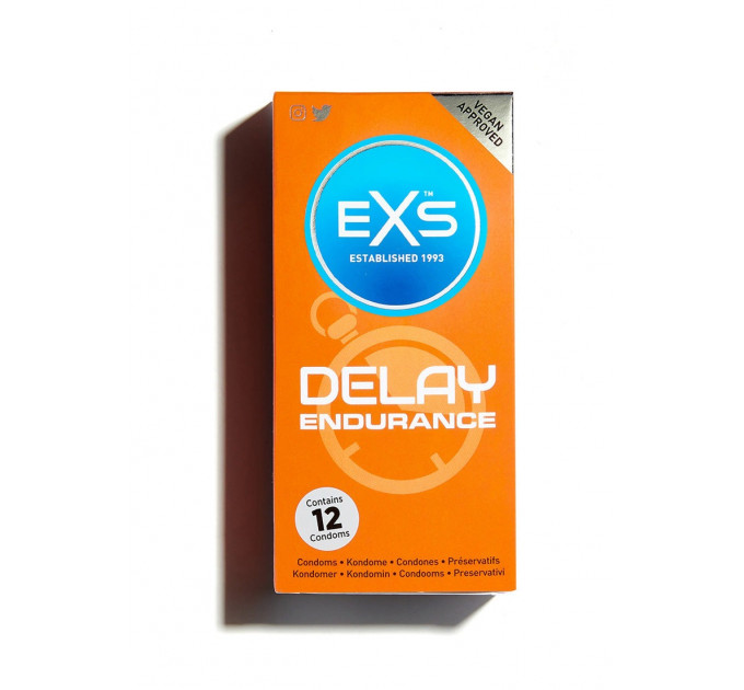 Презервативи із затримкою еякуляції Exs Delay латексні (ціна за упаковку, 12 шт.)
