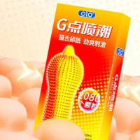 Презервативи ребристі OLO 2080 зі стимуляцією точки G та пролонгуючим ефектом (ціна за 10 шт.)