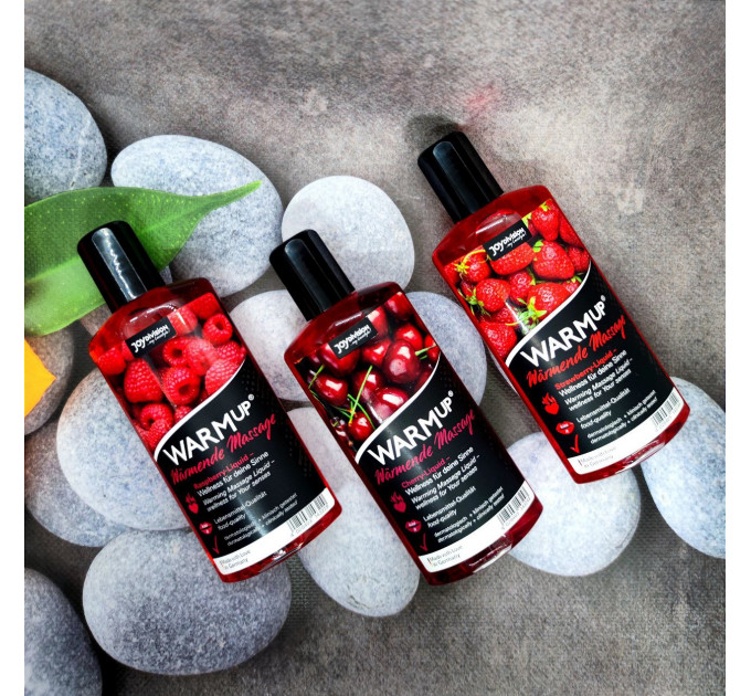 Разогревающее съедобное массажное масло WARMup Strawberry, 150 мл