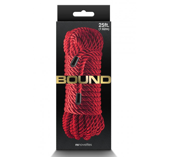 Шовковиста мотузка для шибарі NS Novelties Bound червона