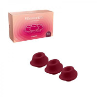 Змінні насадки на Womanizer Premium 2 та Classic 2, бордові, розмір М