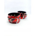 Система фиксации DS Fetish Ankle and hand cuff black/red