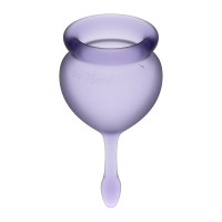 Набор многоразовых менструальных чаш Satisfyer Feel good медицинский силикон, 15 мл и 20 мл