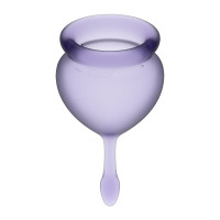 Набор многоразовых менструальных чаш Satisfyer Feel good медицинский силикон, 15 мл и 20 мл
