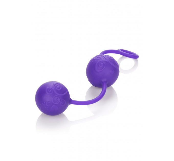 Вагинальные шарики силиконовые Posh Silicone O Balls фиолетовые California Exotic