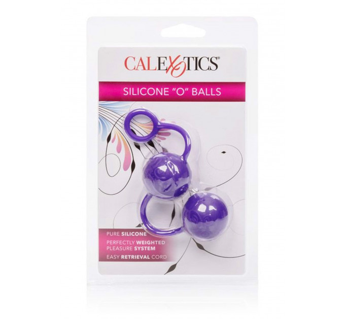 Вагинальные шарики силиконовые Posh Silicone O Balls фиолетовые California Exotic