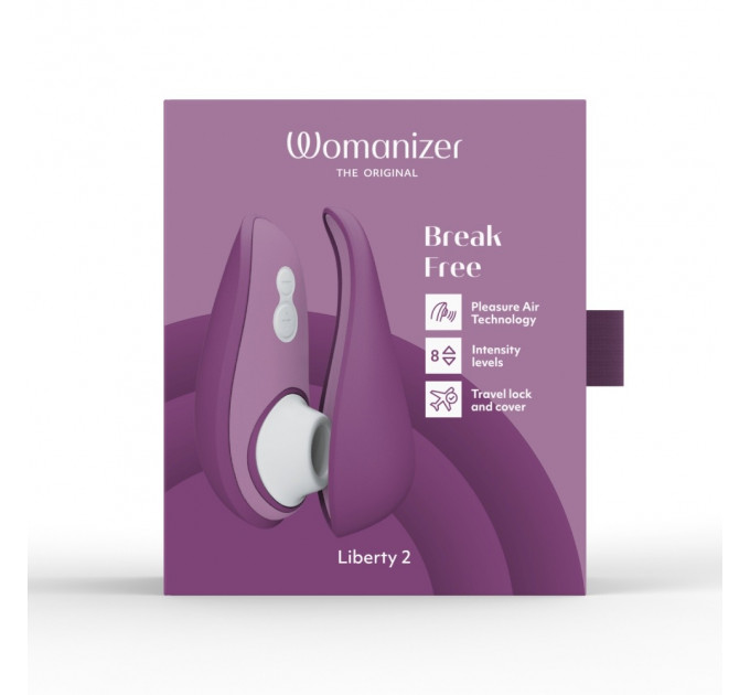 Вакуумный стимулятор клитора Womanizer Liberty 2 Dark Purple, фиолетовый