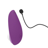 Вакуумний стимулятор клітора Womanizer Liberty 2 Dark Purple, фіолетовий