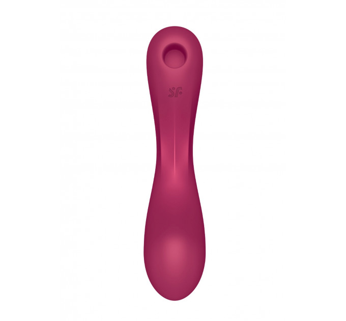Вакуумный вибратор с тройной стимуляцией Satisfyer Curvy Trinity 1, бордовый