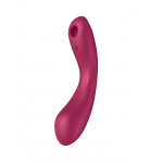 Вакуумный вибратор с тройной стимуляцией Satisfyer Curvy Trinity 1, бордовый