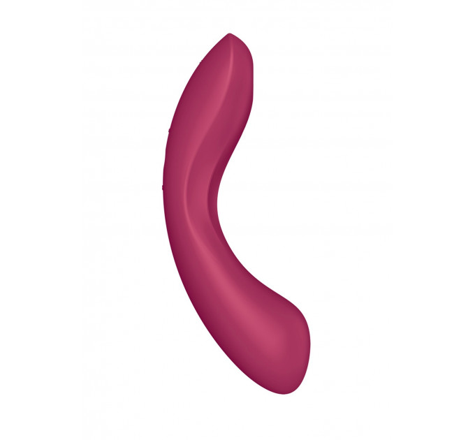 Вакуумный вибратор с тройной стимуляцией Satisfyer Curvy Trinity 1, бордовый
