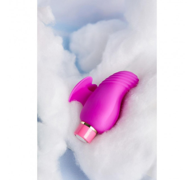 Вибратор на палец с рельефом Aria Blush, силиконовый, розовый