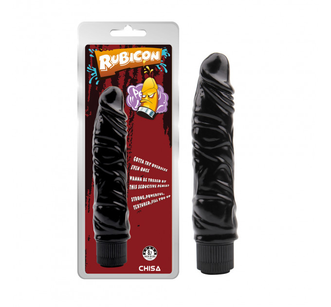 Вибратор реалистичный Chisa Rubicon Rude Vibrating Him, черный