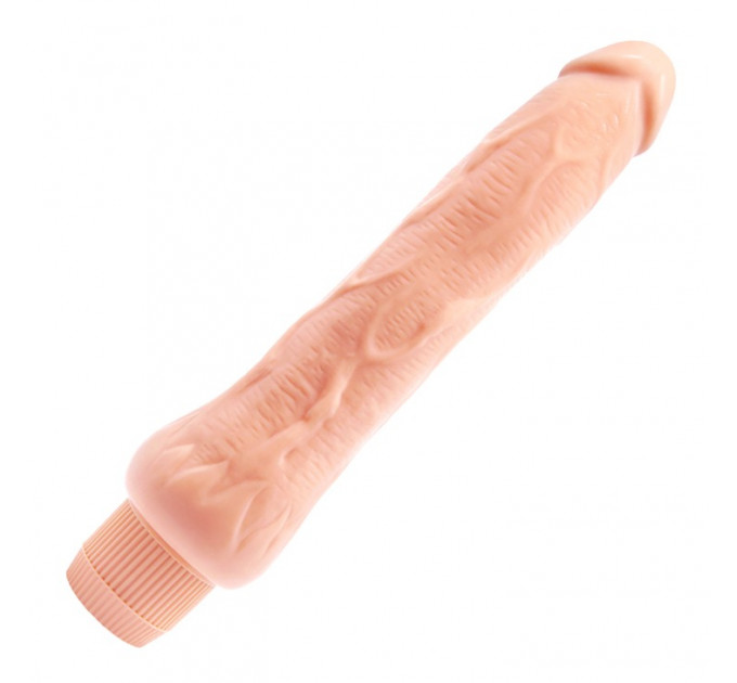 Вибратор реалистик Barbara Dryad Multi Speed бежевый, 25 х 4 см