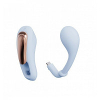 Вібратор у трусики з пультом керування Qingnan No.6 Wireless Control Beige, блакитний