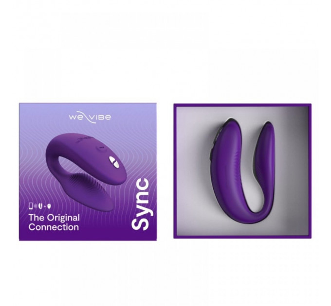 Инновационный смарт вибратор We Vibe Sync 2 Purple для пары, фиолетовый
